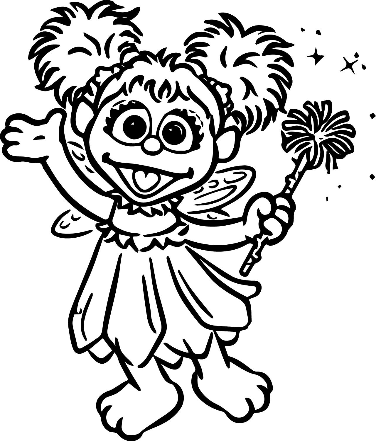Abby Cadabby Coloring Pages Pdf to Print - Abby Cadabby Coloring Pages