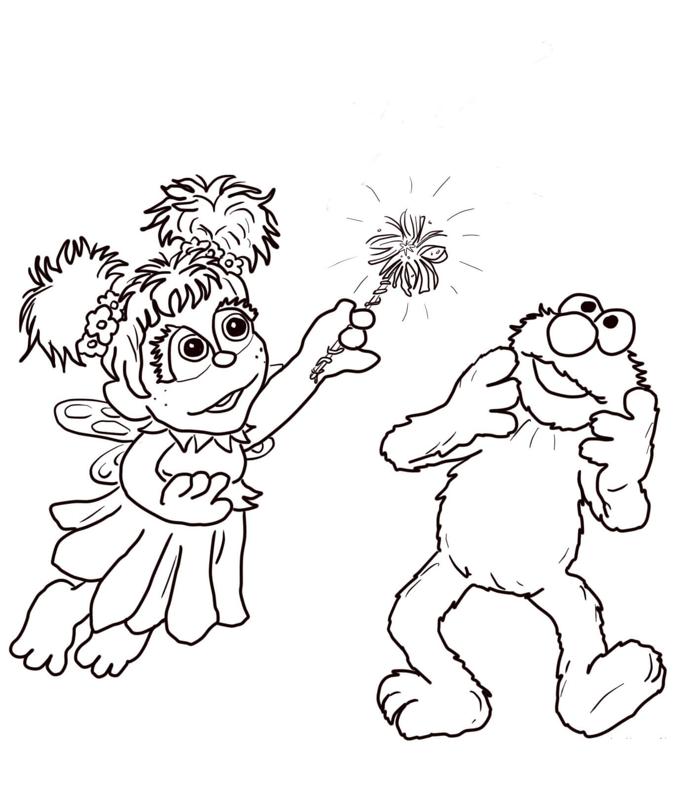 Abby Cadabby Coloring Pages Pdf to Print - Abby Cadabby Sesame Street Coloring Pages