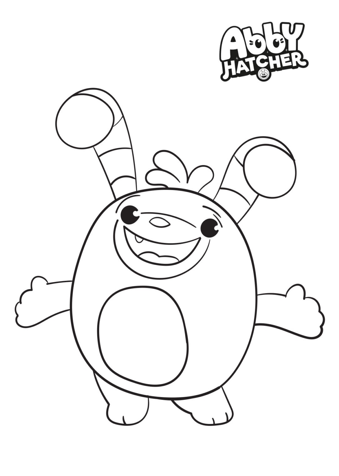 Printable Abby Hatcher Coloring Pages Pdf For Kids - Abby Hatcher Bozzly Coloring Page