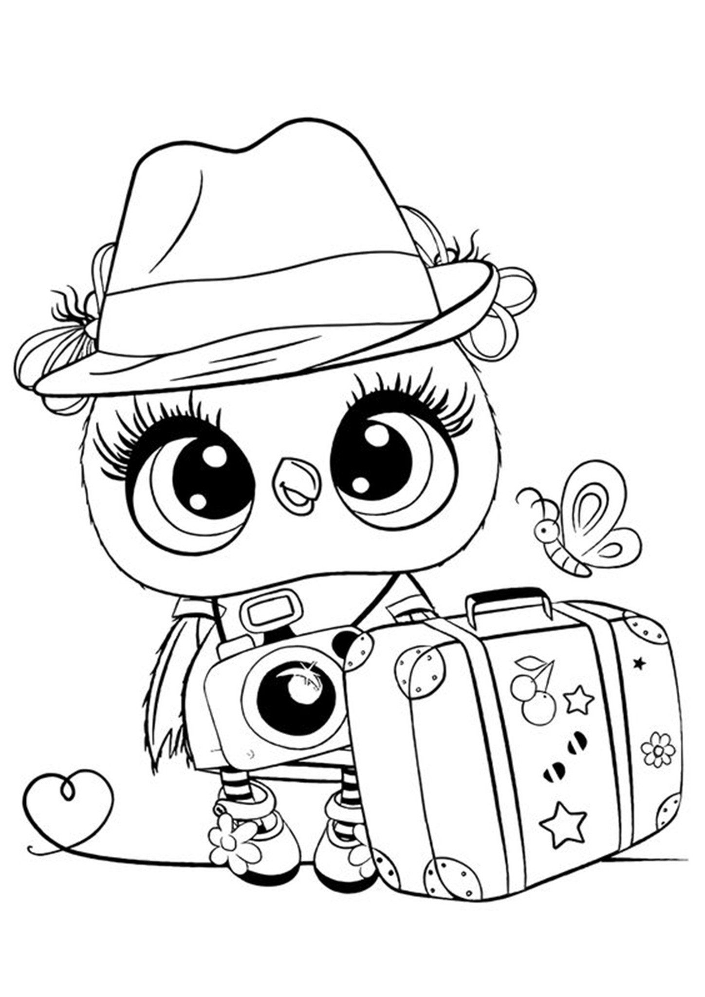 Adorable Cute Owl Coloring Pages Pdf Free - Adorable Cute Owl Coloring Pages