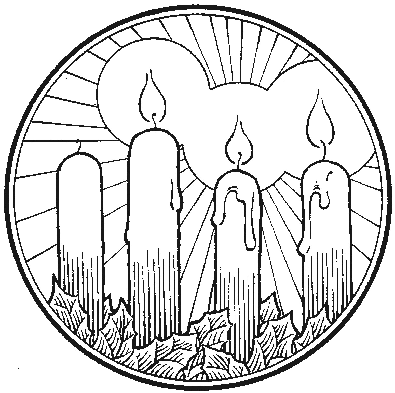 Free Printable Advent Peace Coloring Pages Pdf - Advent Peace Coloring Pages candle