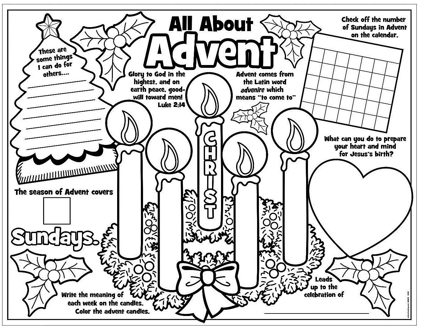 Free Printable Advent Peace Coloring Pages Pdf - Advent Peace Coloring Pages