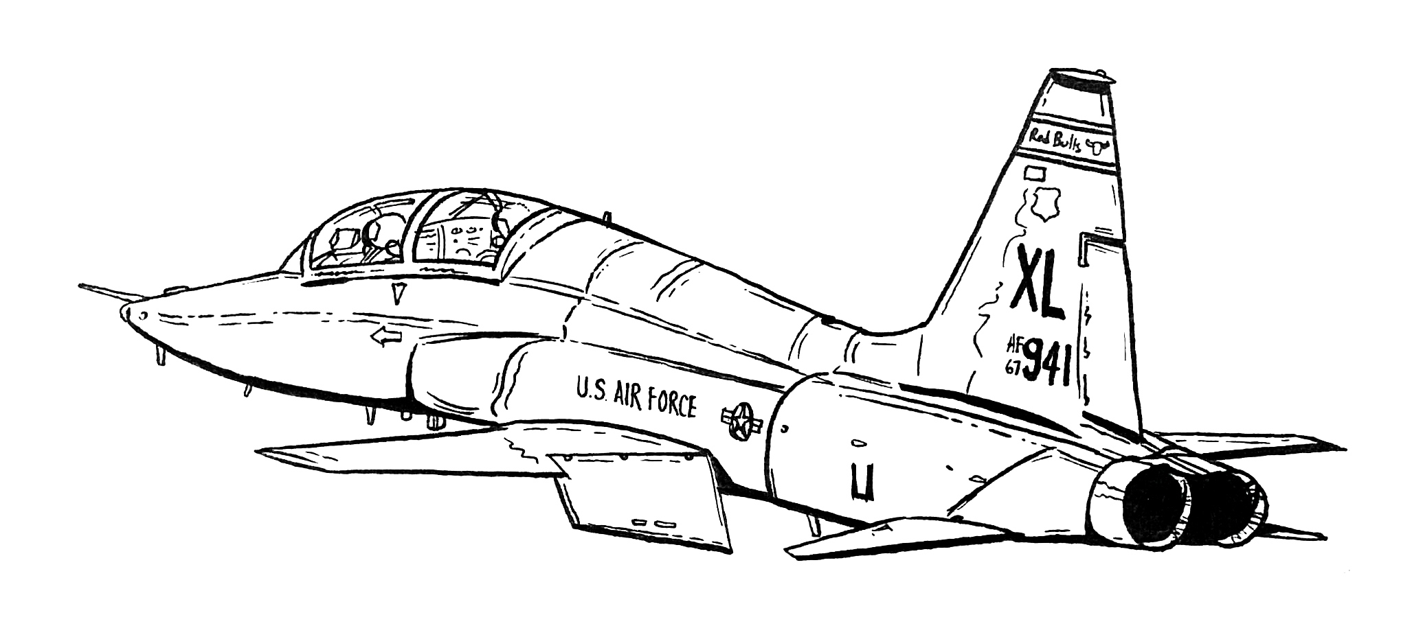 Printable Air Force Coloring Pages Pdf For Kids - Air Force Jet Coloring Pages