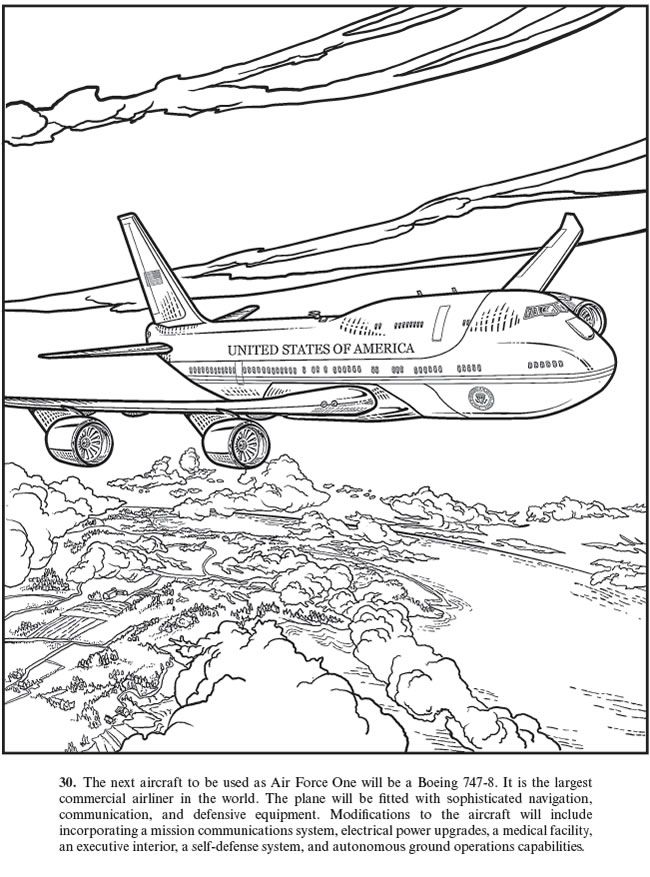 Free Air Force One Coloring Pages Pdf - Air Force One Coloring Pages