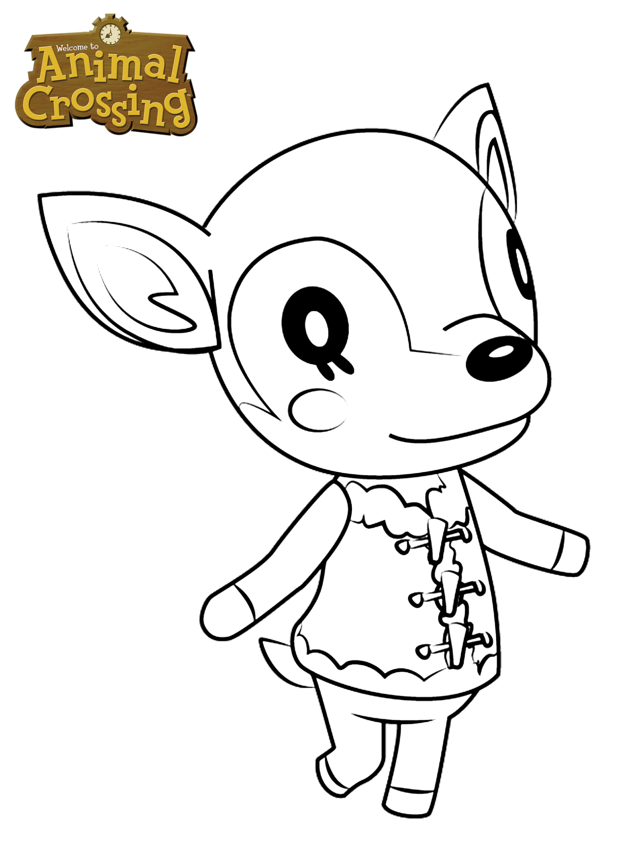 Animal Crossing Coloring Pages - Animal Crossing Coloring Pages Free