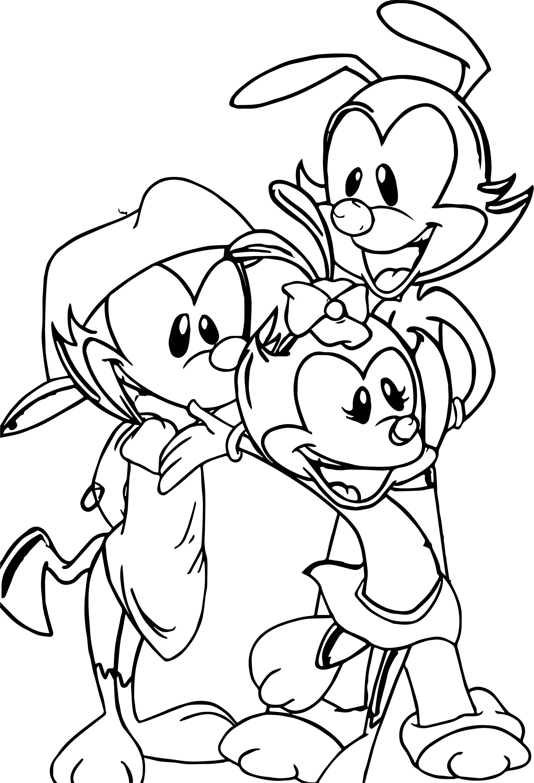 Printable Animaniacs Coloring Pages Pdf For Kids - Animaniacs Coloring Pages