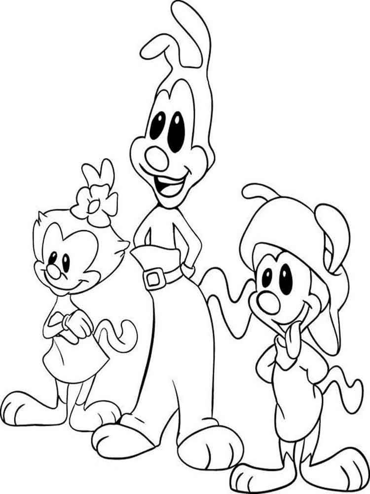 Printable Animaniacs Coloring Pages Pdf For Kids - Animaniacs coloring sheet