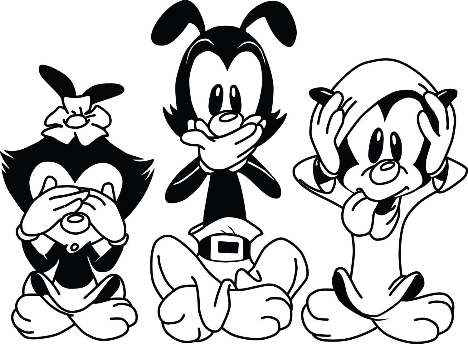 Printable Animaniacs Coloring Pages Pdf For Kids - Animaniacs