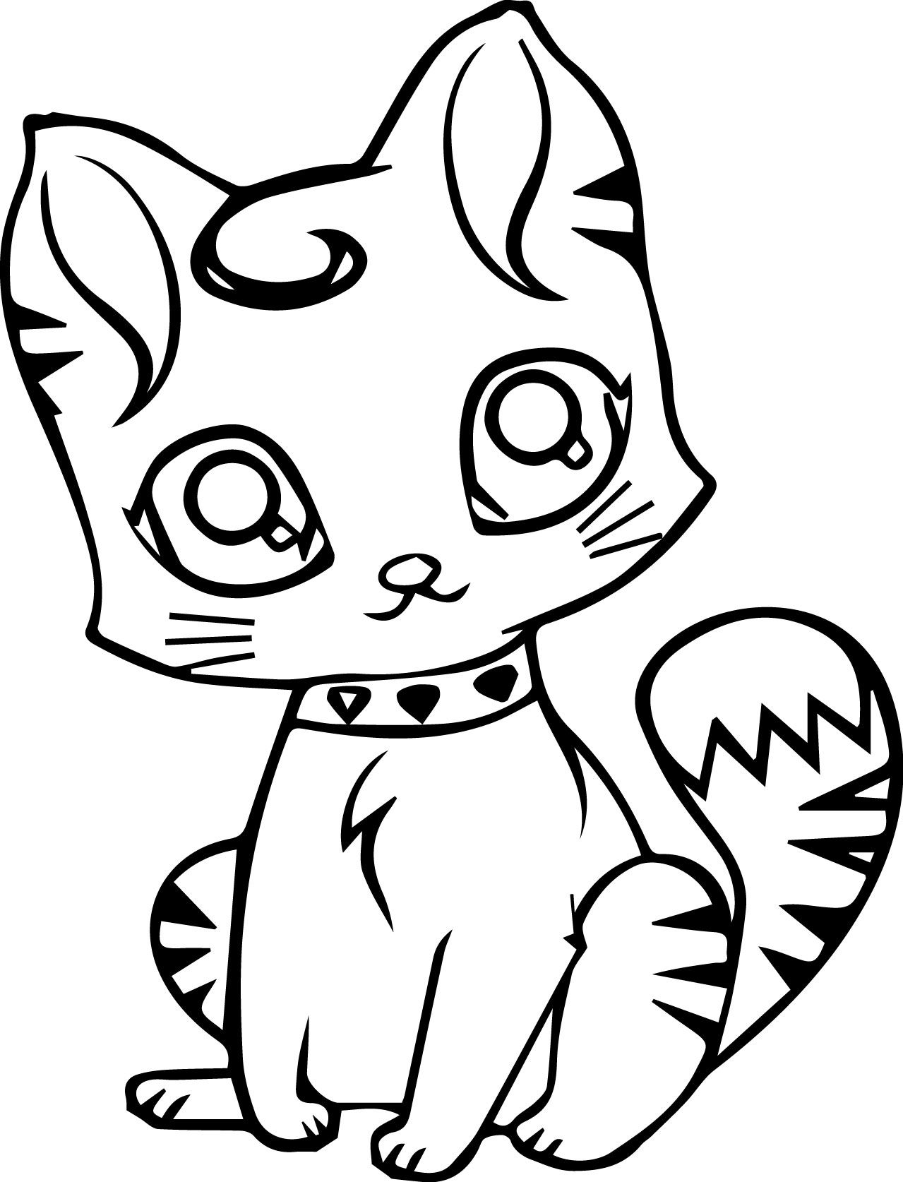 Anime Cats Coloring Pages - Anime Cats Coloring Pages to Print