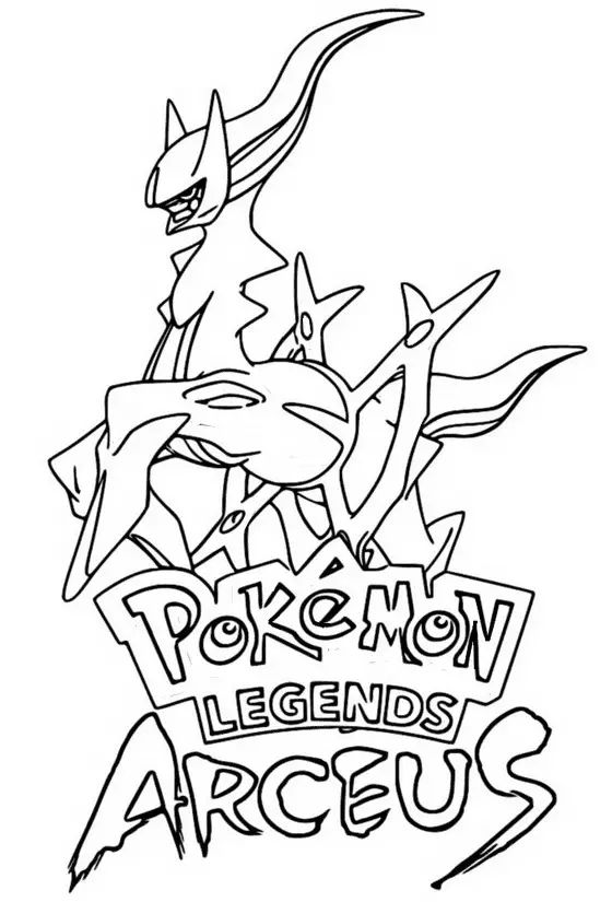 Free Printable Arceus Coloring Pages Pdf - Arceus Legendary Coloring Pages