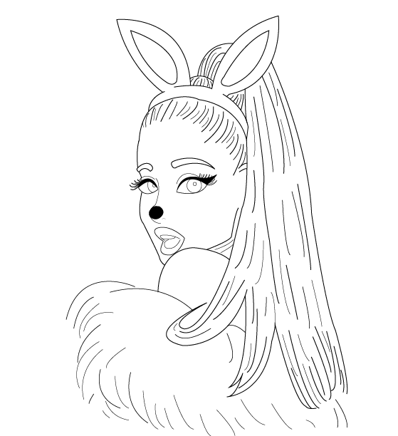Printable Ariana Grande Coloring Pages Pdf - Ariana Grande Coloring Pages