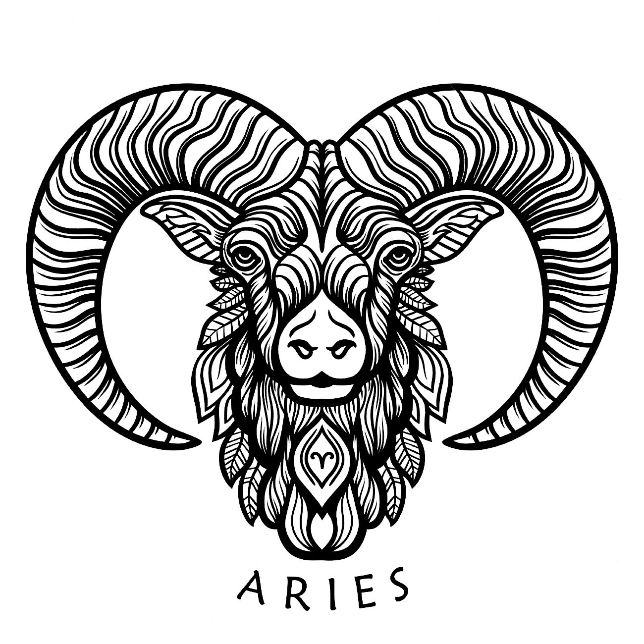 Aries Coloring Pages Pdf to Print - Aries Coloring Pages