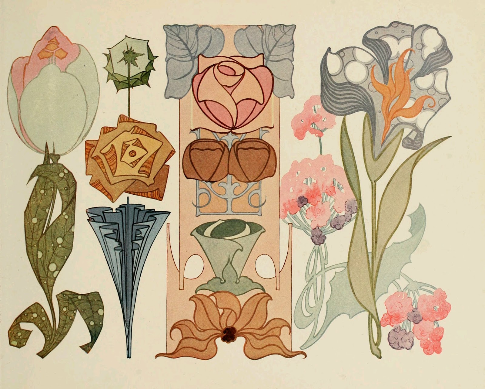 Printable Art Nouveau Coloring Pages Pdf - Art Nouveau
