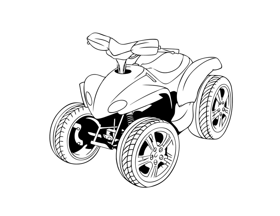 Free Printable Atv Coloring Pages PDF - Atv Coloring Pages For Kids