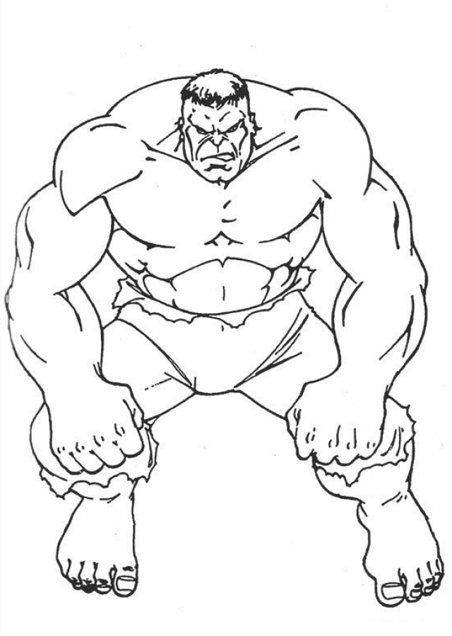 Printable Avengers Hulk Coloring Pages Pdf - Avenger Hulk Coloring Pages To Print
