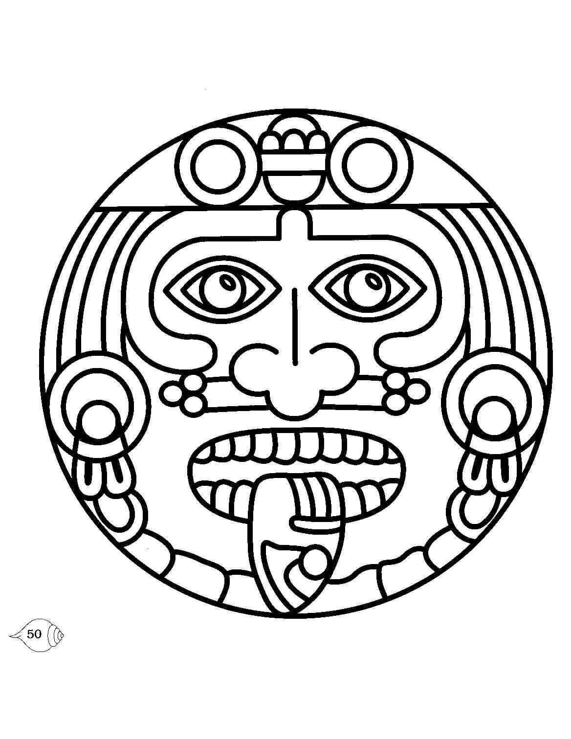 Aztec Coloring Pages Pdf to Print - Aztec Coloring Pages Free