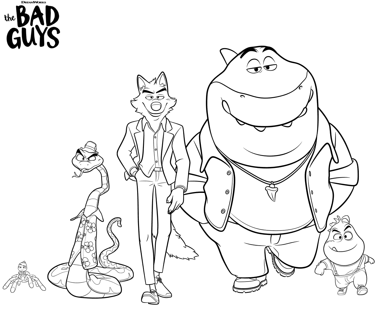 The Bad Guy Coloring Pages Pdf to Print - Bad Guy Coloring Pages