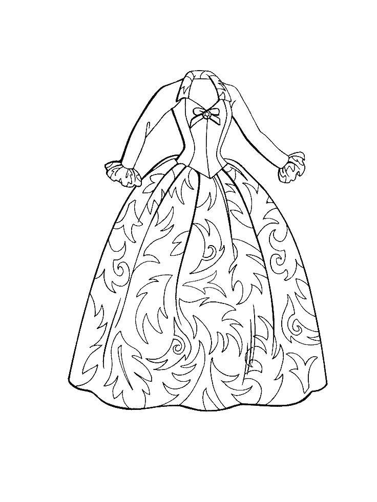 Pretty Ball Gown Dress Coloring Pages Pdf - Ball Gown Dress Coloring Pages Free