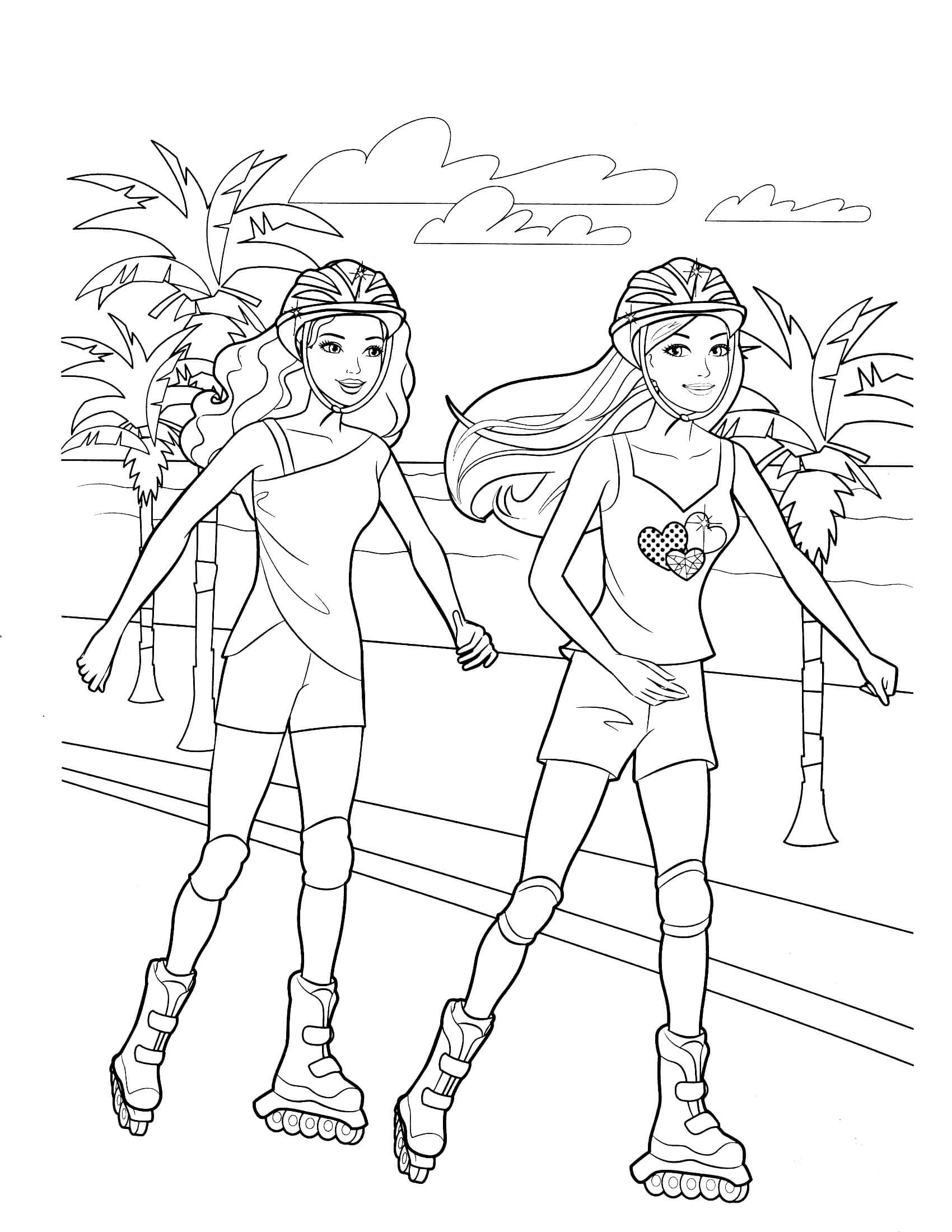 Printable Barbie And Friends Coloring Pages Pdf - Barbie And Friends Coloring Pages Free