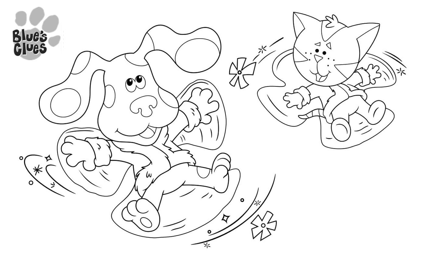 Printable Blues Clues Coloring Pages - Blues Clues Coloring Pages Periwinkle
