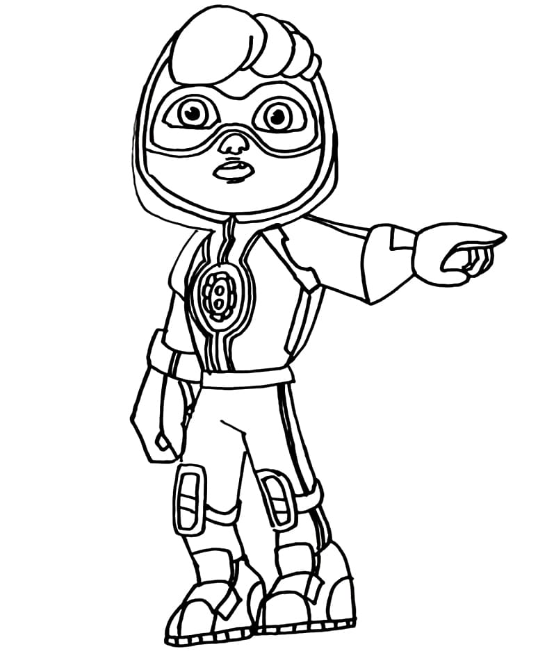 Action Pack Coloring Pages: Unleash Your Inner Superhero - Clay From Action Pack Coloring Page