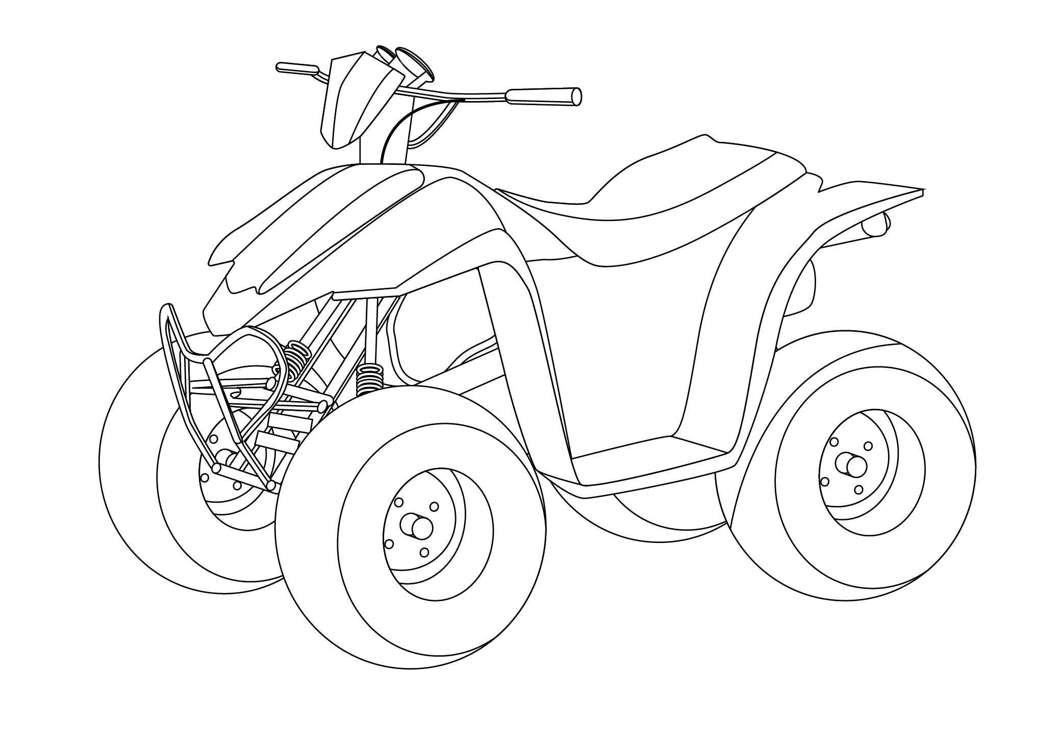 Free Printable Atv Coloring Pages PDF - Coloring Pages ATV