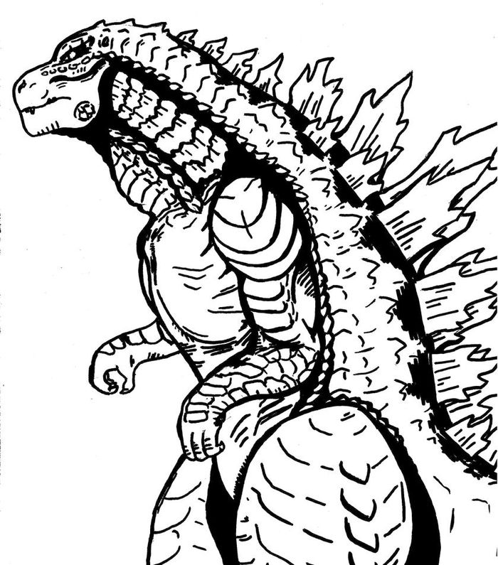 Godzilla Coloring Pages - Coloring Pages Godzilla 1968