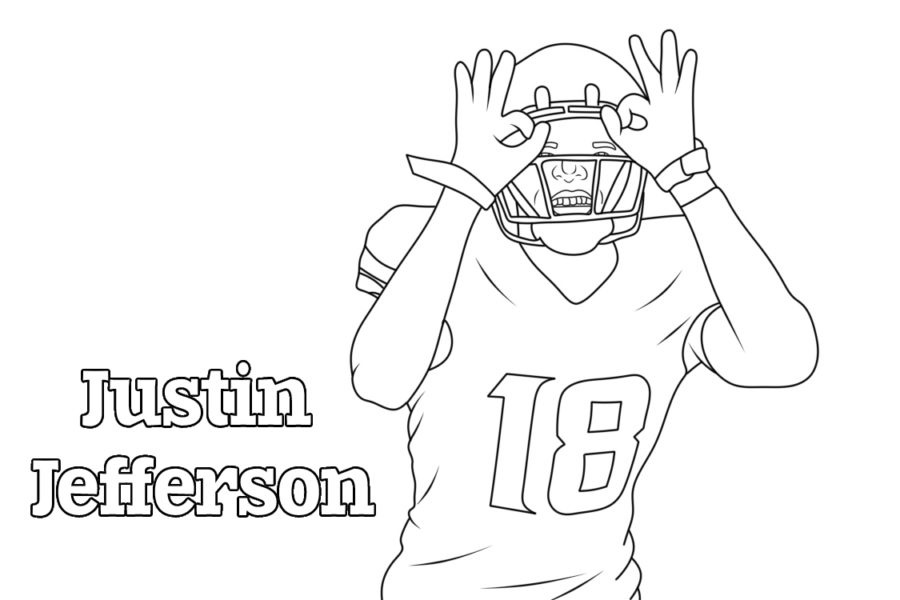 Justin Jefferson Coloring Pages Printable Pdf - Coloring Pages Justin Jefferson