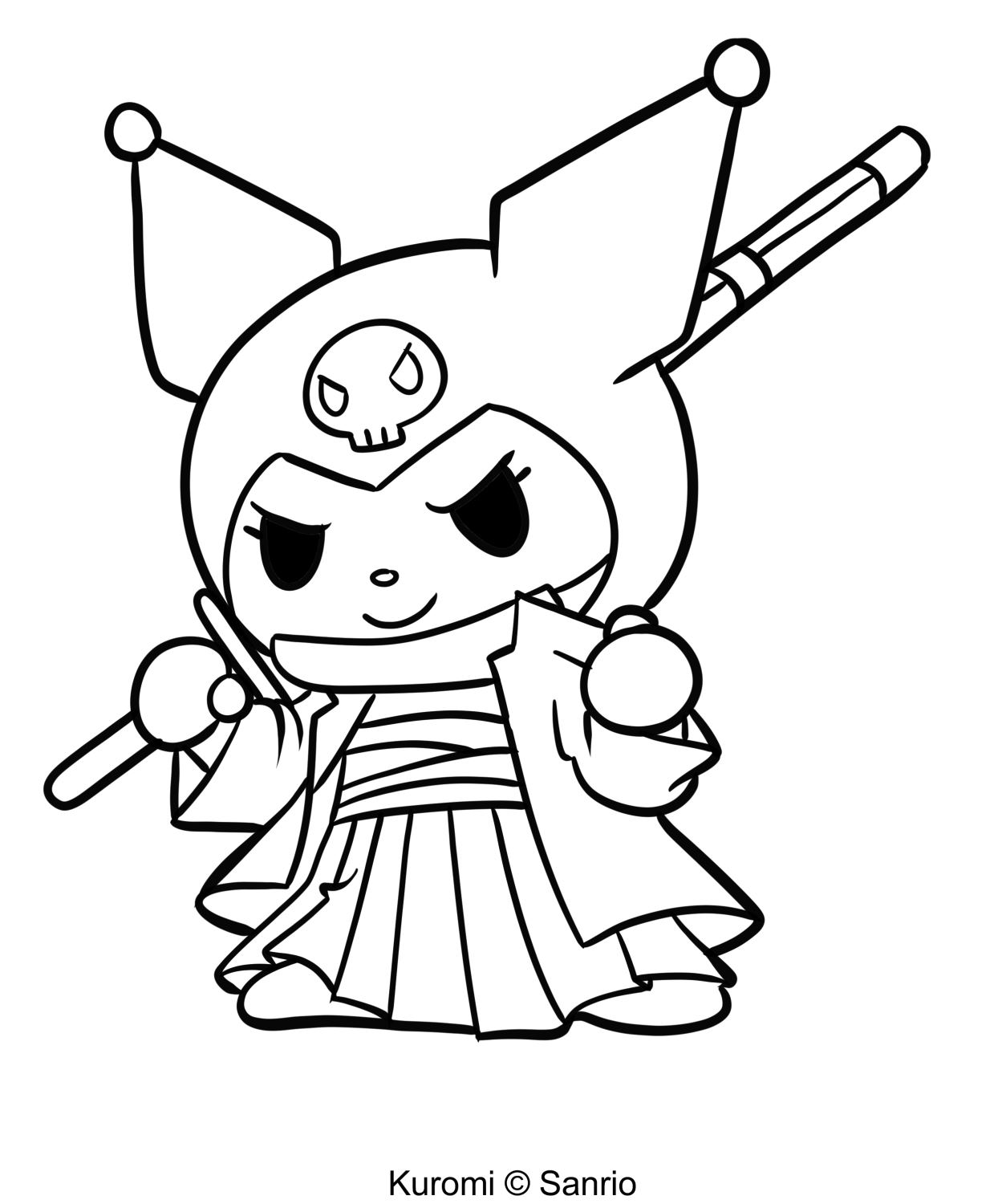 Kuromi Coloring Pages - Coloring Pages Kuromi