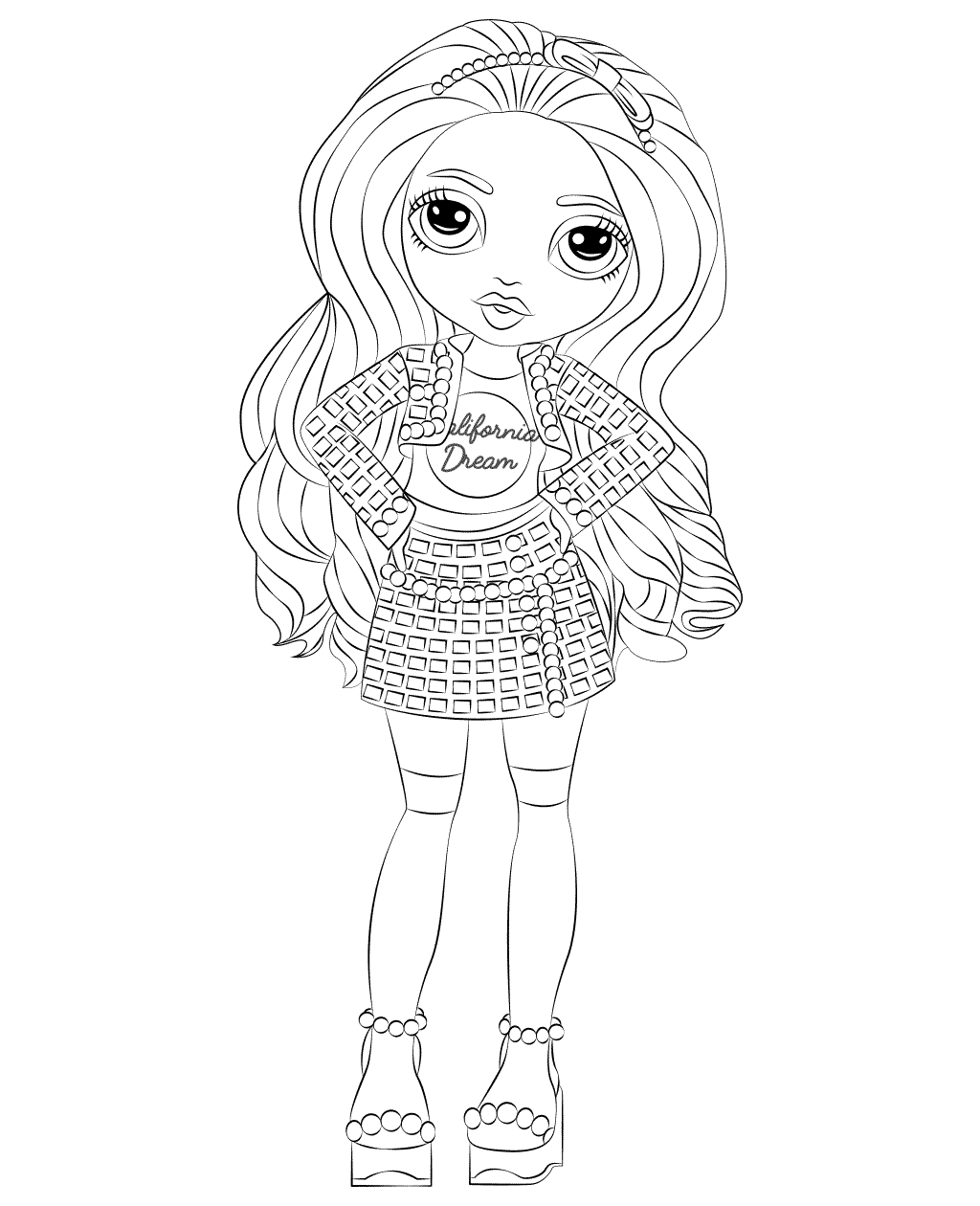 Rainbow High Coloring Pages PDF Printable - Coloring Pages Rainbow High