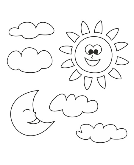 Printable Moon Coloring Pages Pdf - Coloring Pages Sun And Moon