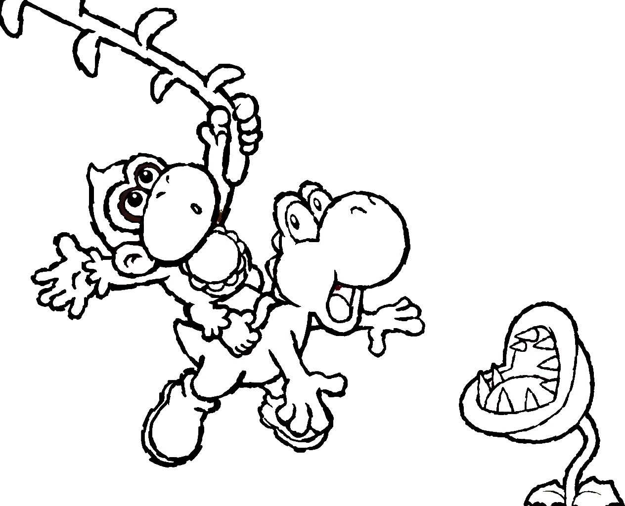 Yoshi Coloring Pages Pdf For Kids - Coloring Pages Yoshi