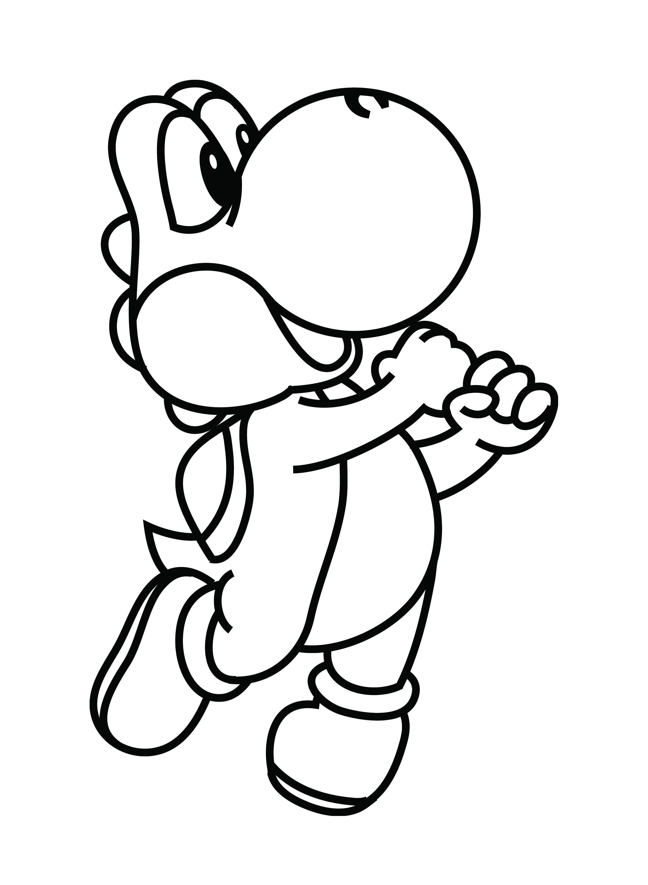 Yoshi Coloring Pages Pdf For Kids - Cute Yoshi Coloring Pages