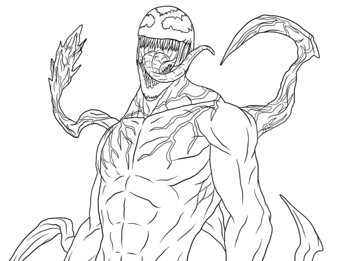 Printable Carnage Coloring Pages Pdf - Evil Carnage Coloring Pages