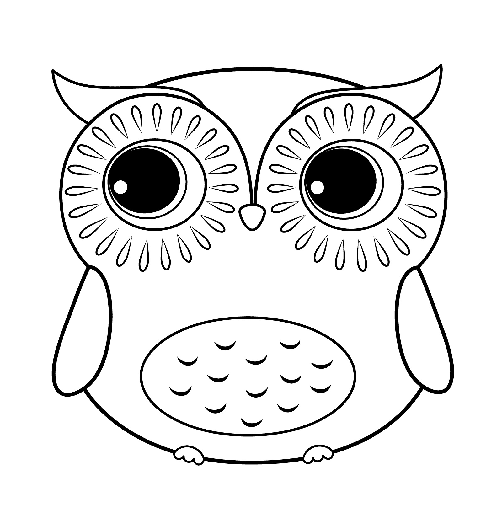 Adorable Cute Owl Coloring Pages Pdf Free - Free Adorable Cute Owl Coloring Pages