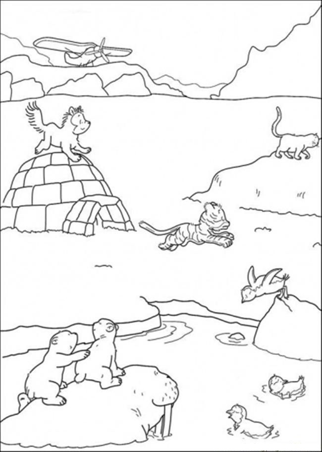 Amazing Arctic Animals Coloring Pages Pdf - Free Arctic Animals Coloring Pages