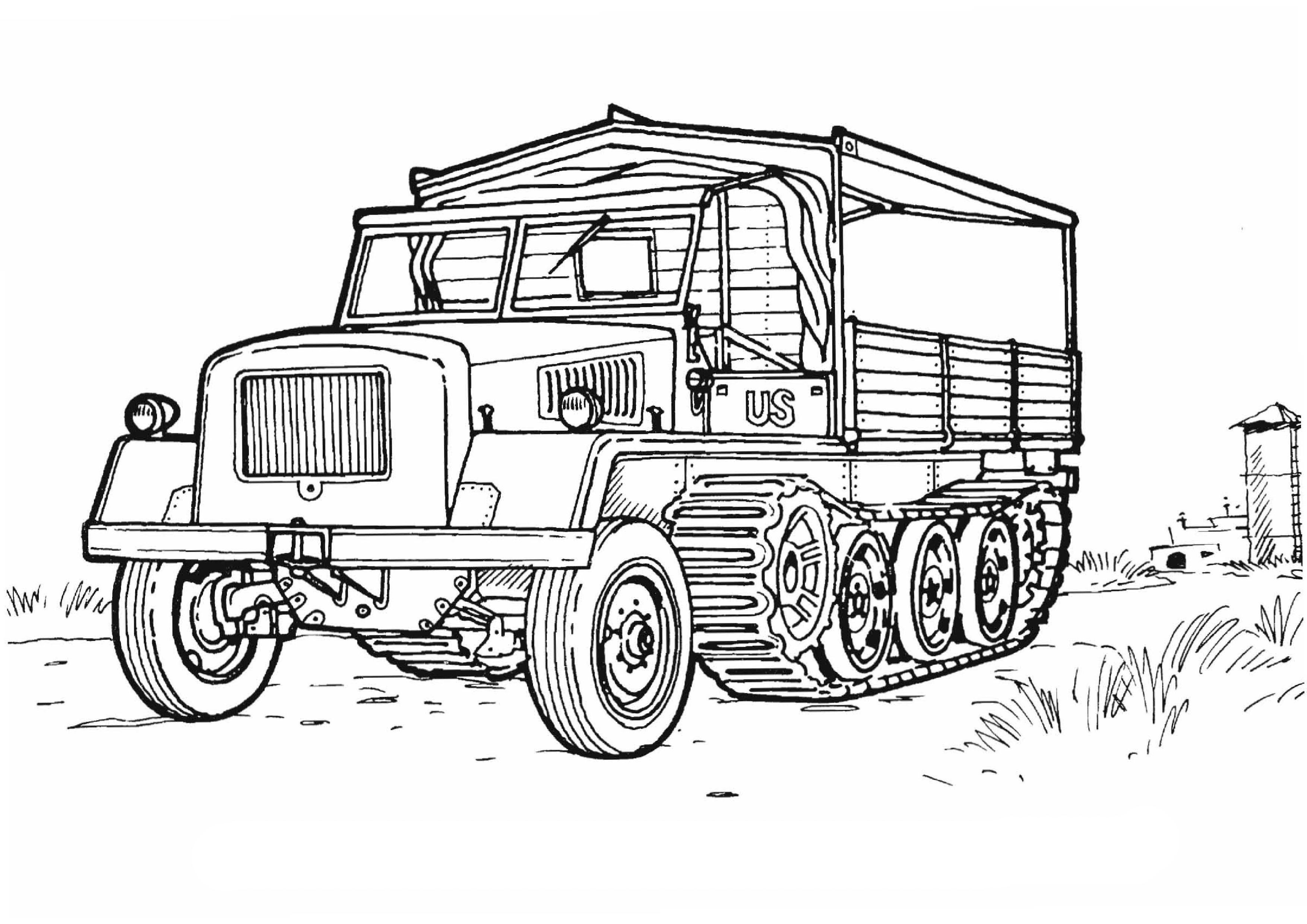 Printable Army Truck Coloring Pages Pdf - Free Army Truck Coloring Pages