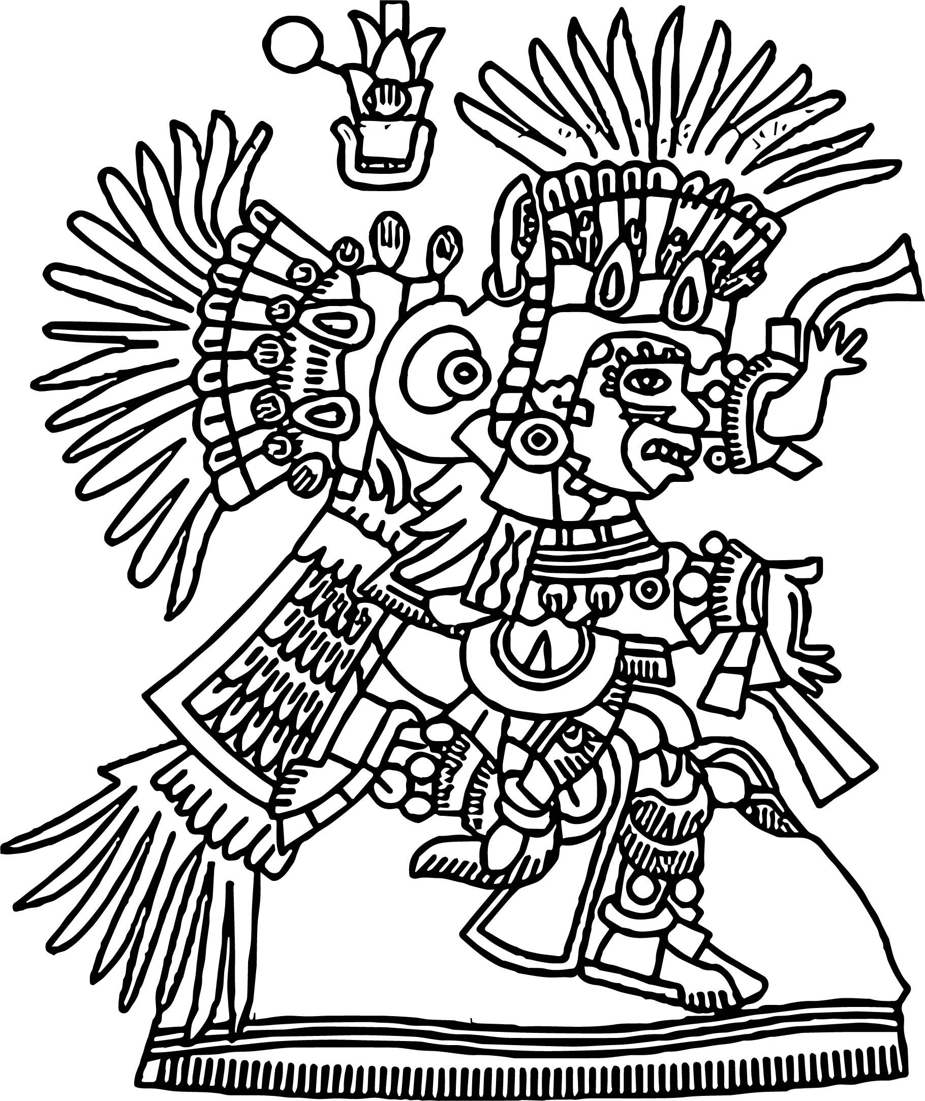 Aztec Coloring Pages Pdf to Print - Free Aztec Coloring Pages