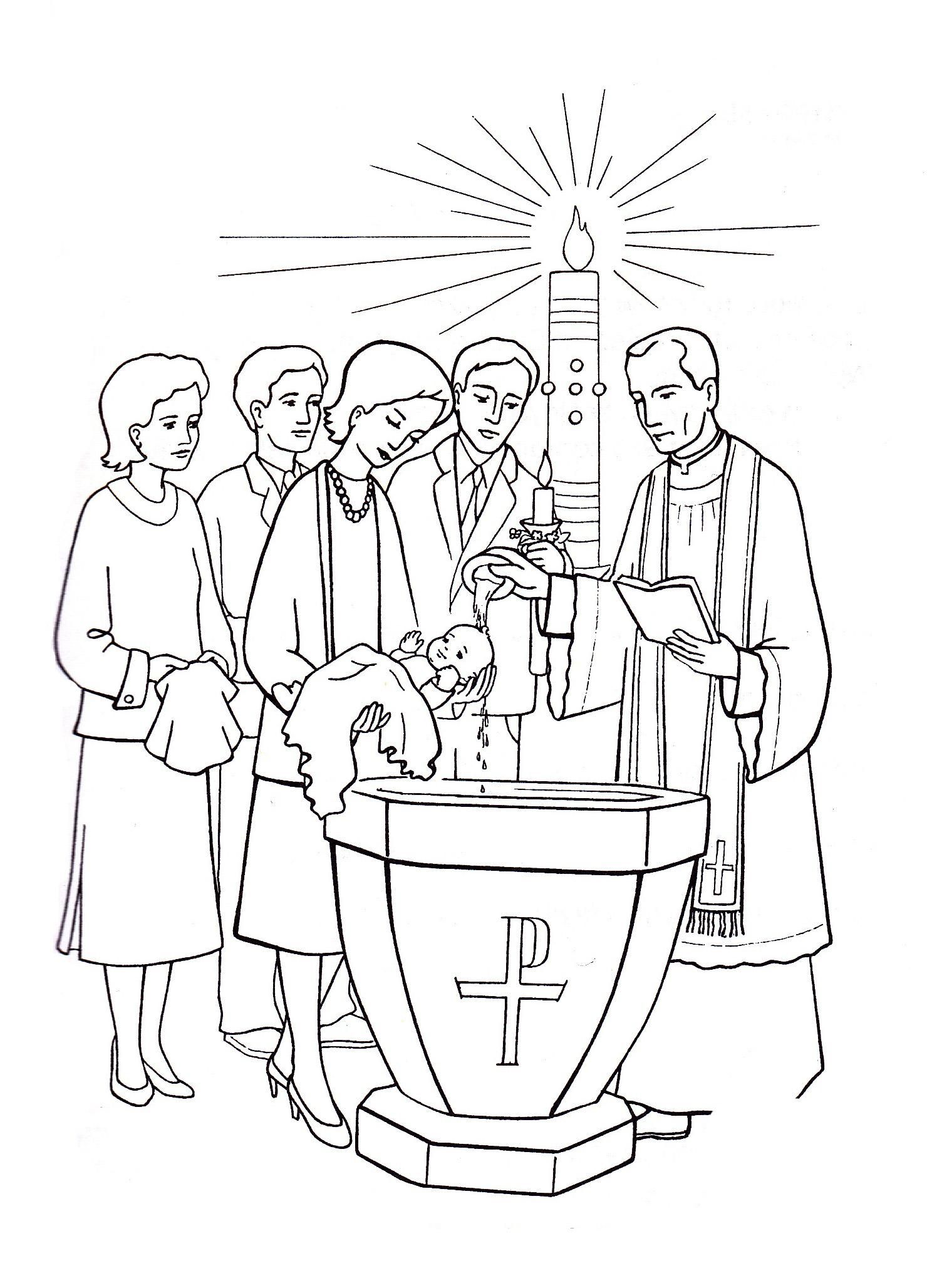 Baptism Coloring Pages Printable Pdf - Free Baptism Coloring Pages