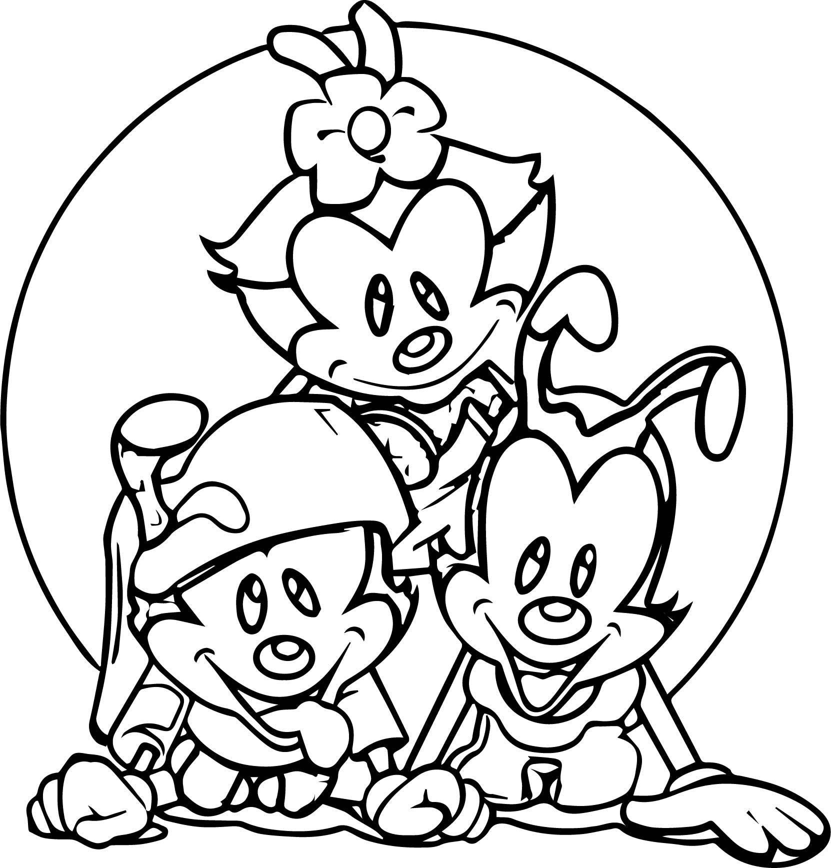 Printable Animaniacs Coloring Pages Pdf For Kids - Free Printable Animaniacs Coloring Pages
