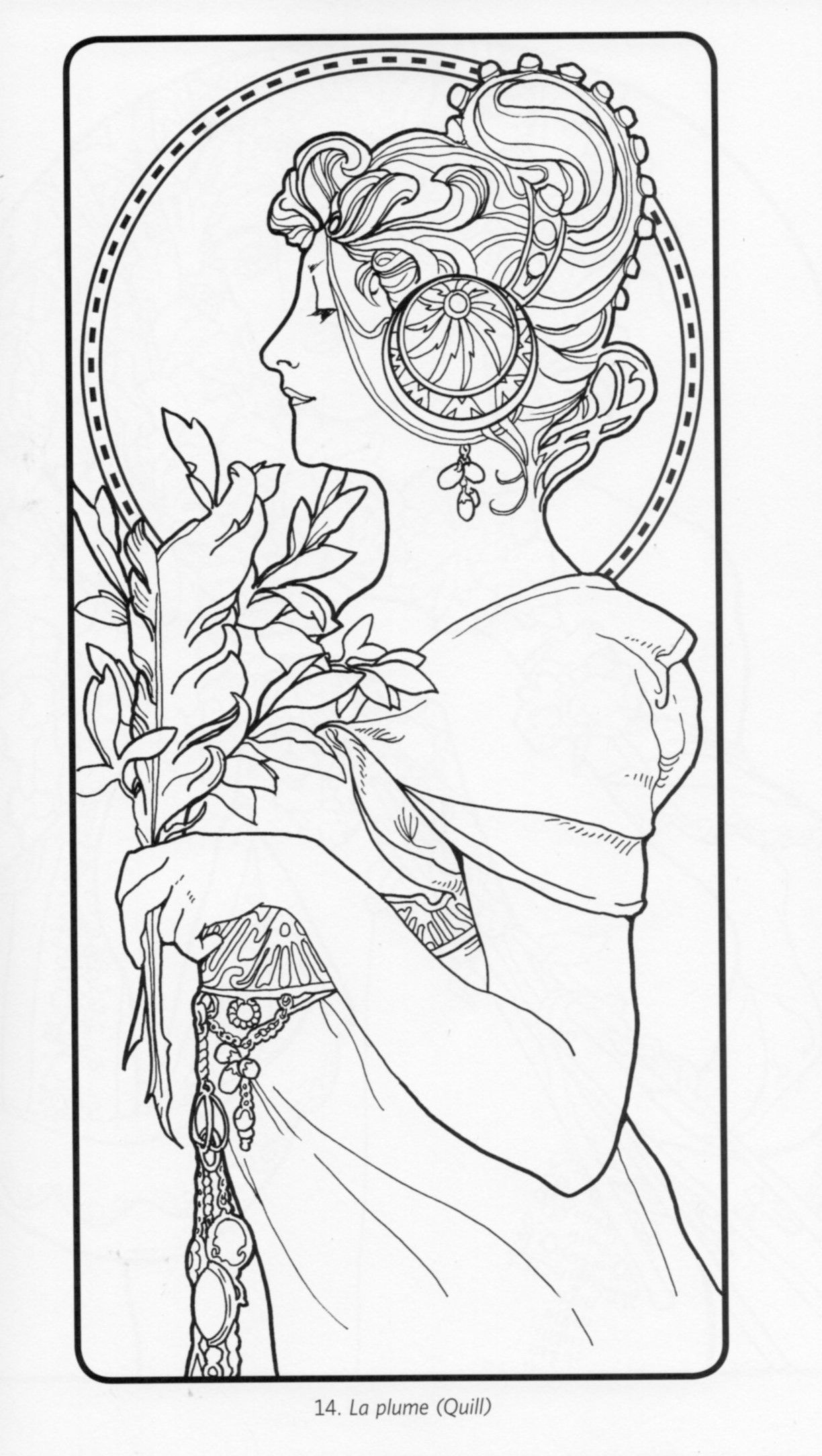 Printable Art Nouveau Coloring Pages Pdf - Free Printable Art Nouveau Coloring Pages
