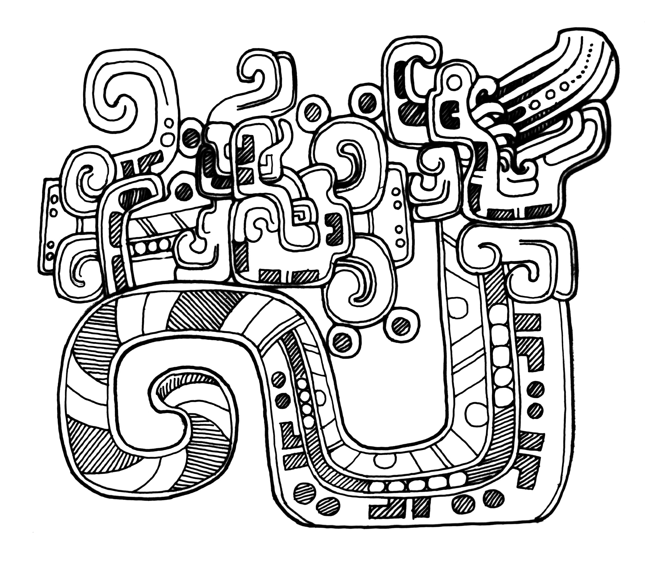 Aztec Coloring Pages Pdf to Print - Free Printable Aztec Coloring Pages