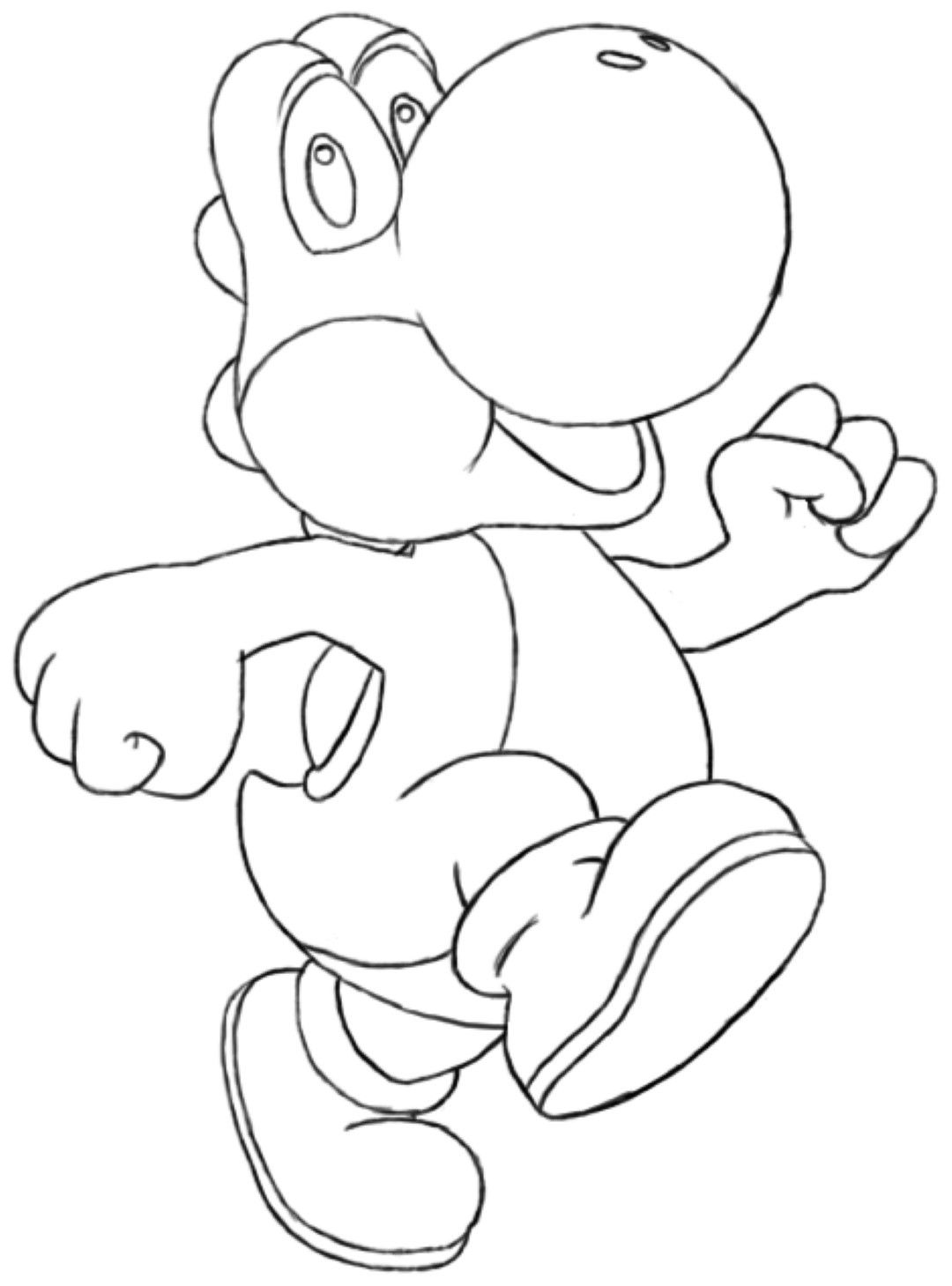 Yoshi Coloring Pages Pdf For Kids - Free Printable Yoshi Coloring Pages