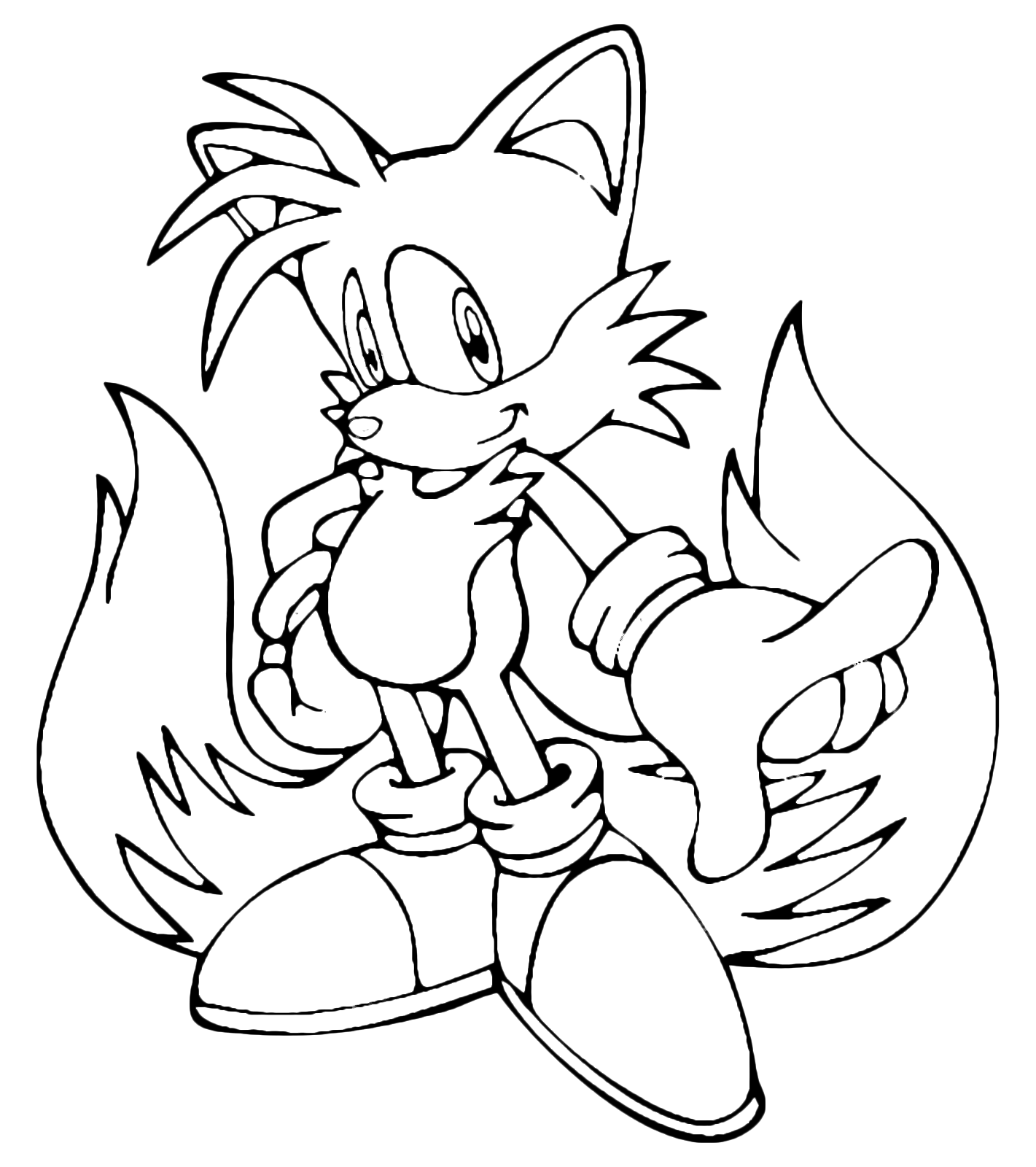 Free Printable Tails The Fox Coloring Pages Pdf - Free Tails The Fox Coloring Pages