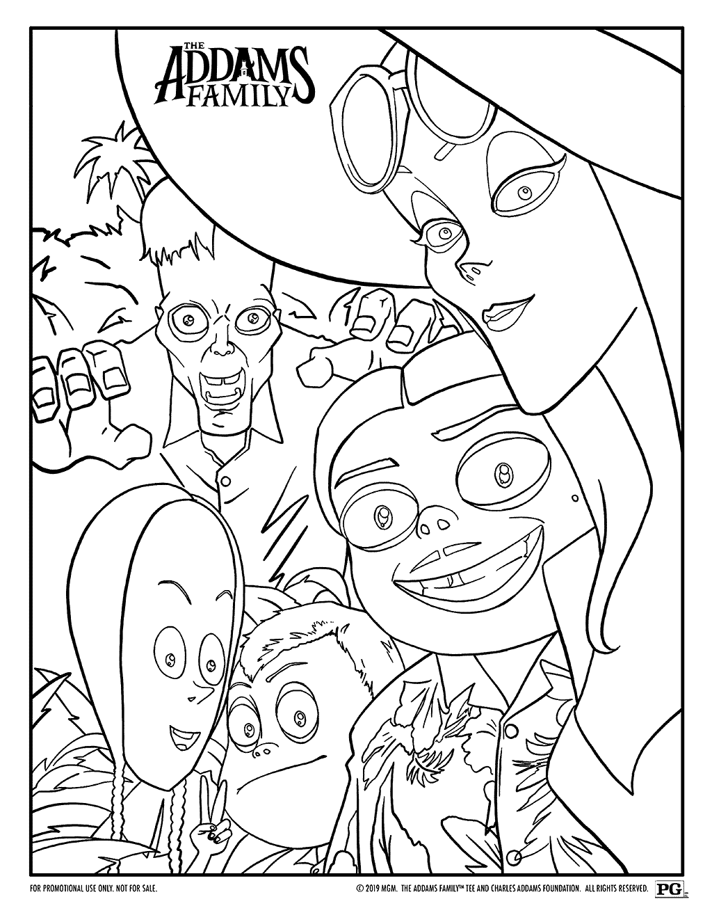 The Addams Family Coloring Pages: A Timeless Icon of Gothic Culture - Free The Addams Family Coloring Pages