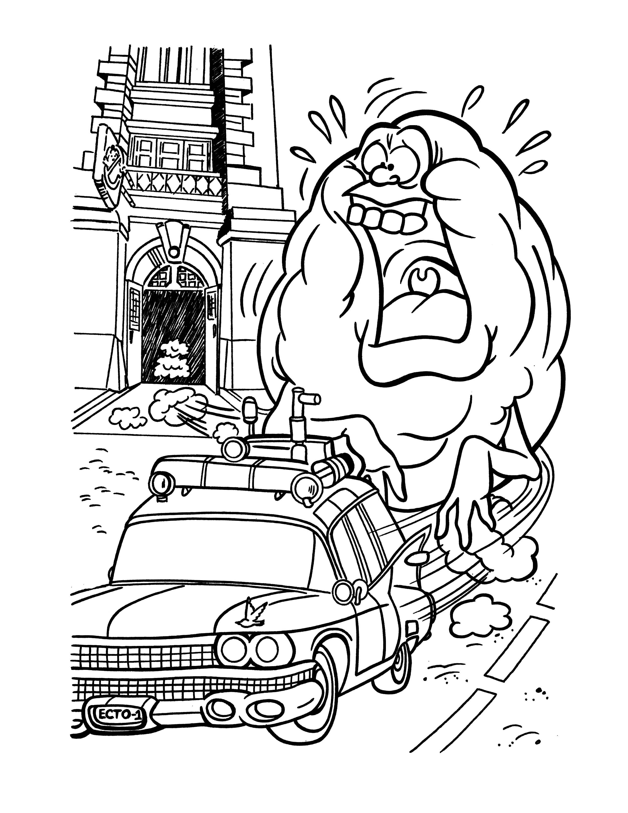 Printable Ghostbusters Coloring Pages Pdf - Ghostbusters Car Coloring Pages