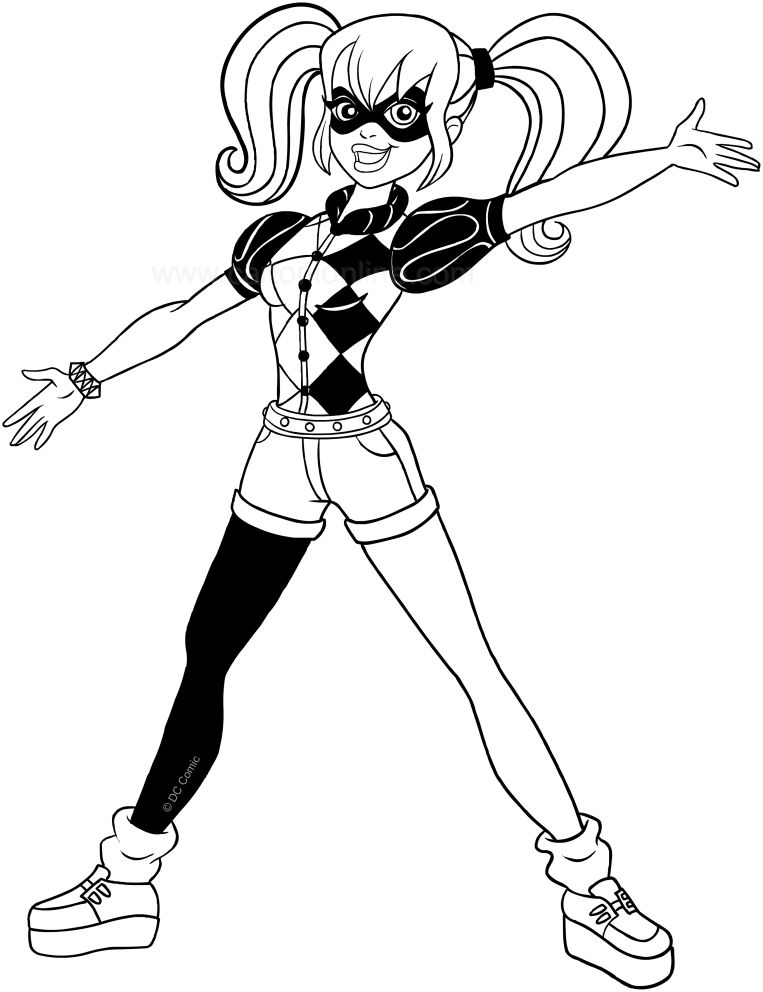 Harley Quinn Coloring Pages - Harley Quinn Coloring Page