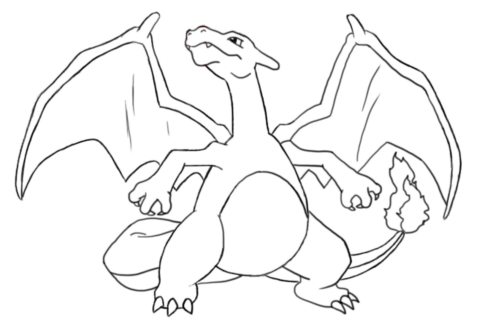 Printable Charizard Coloring Pages - Mega Charizard Coloring Pages