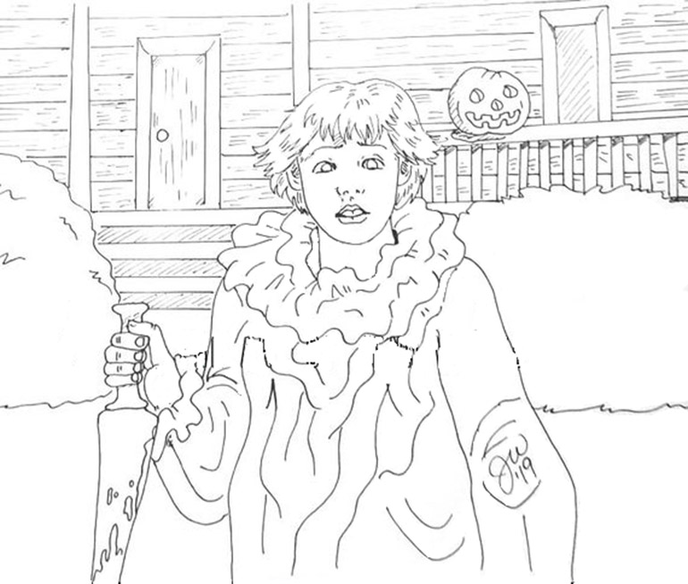 Michael Myers Coloring Pages - Michael Myers 2 Coloring Pages