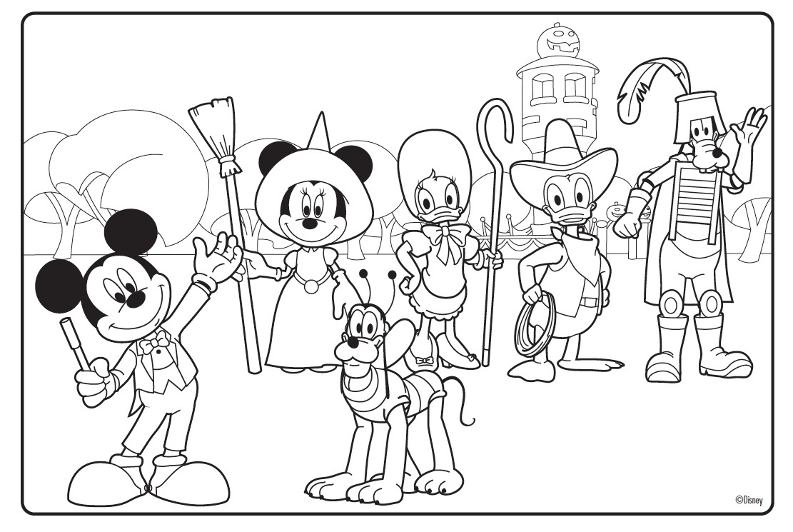 Mickey Mouse Clubhouse Coloring Pages For Kids - Mickey Mouse Clubhouse Coloring Pages Free